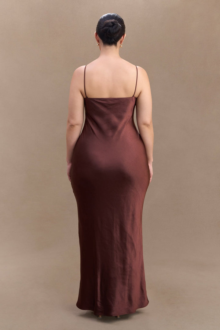 Lilly Sweetheart Satin Maxi Dress - 10