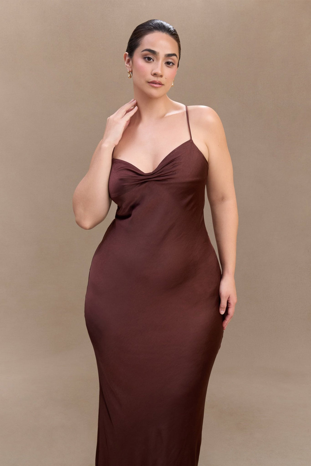 Lilly Sweetheart Satin Maxi Dress - 9