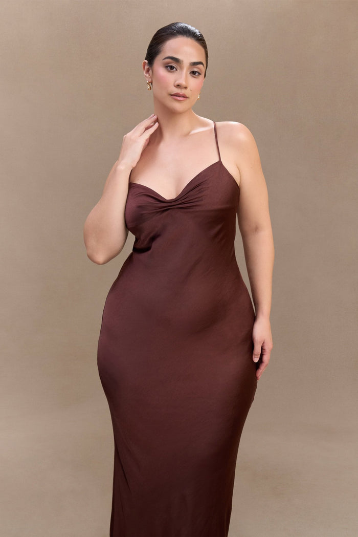 Lilly Sweetheart Satin Maxi Dress - 9