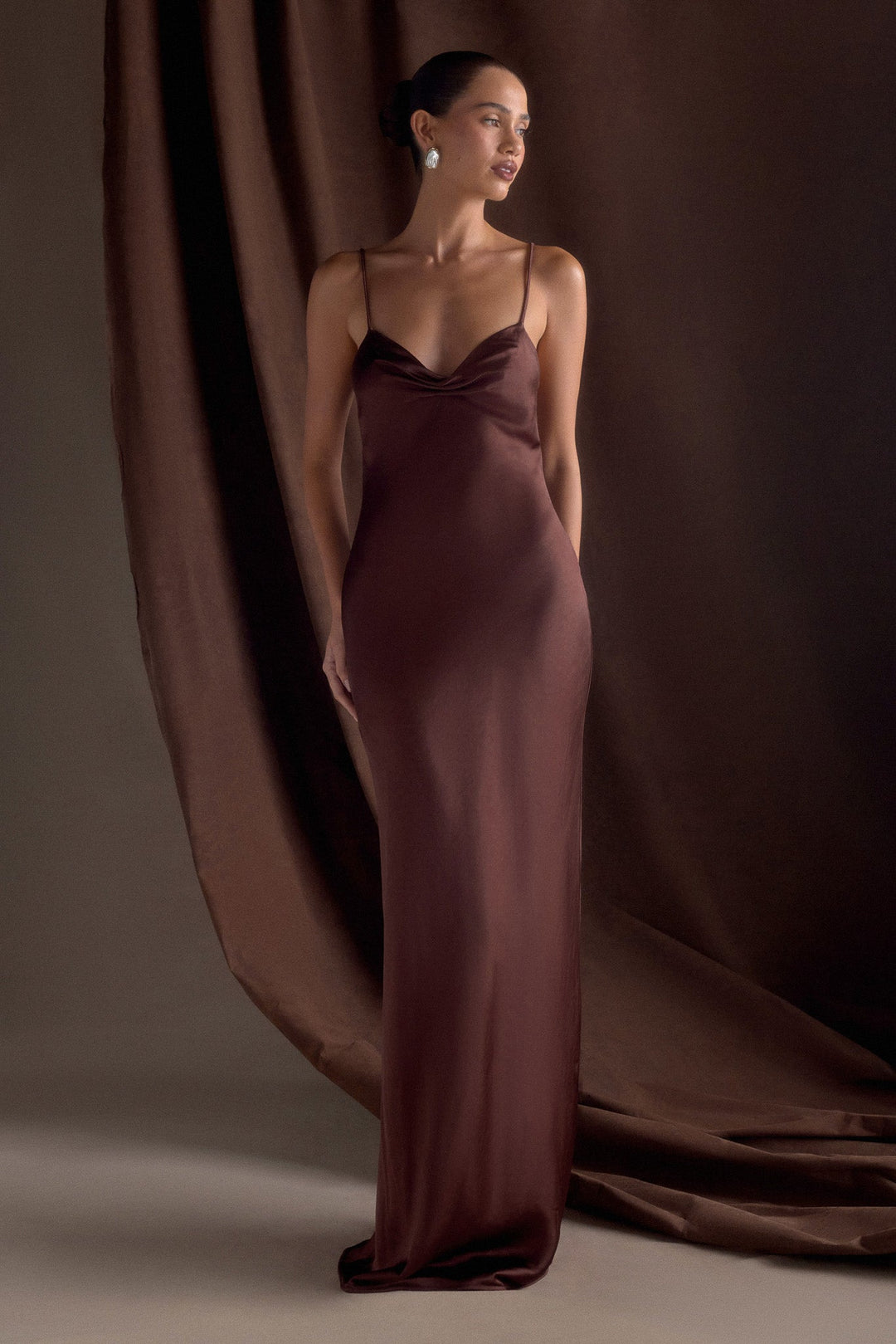 Lilly Sweetheart Satin Maxi Dress - 5