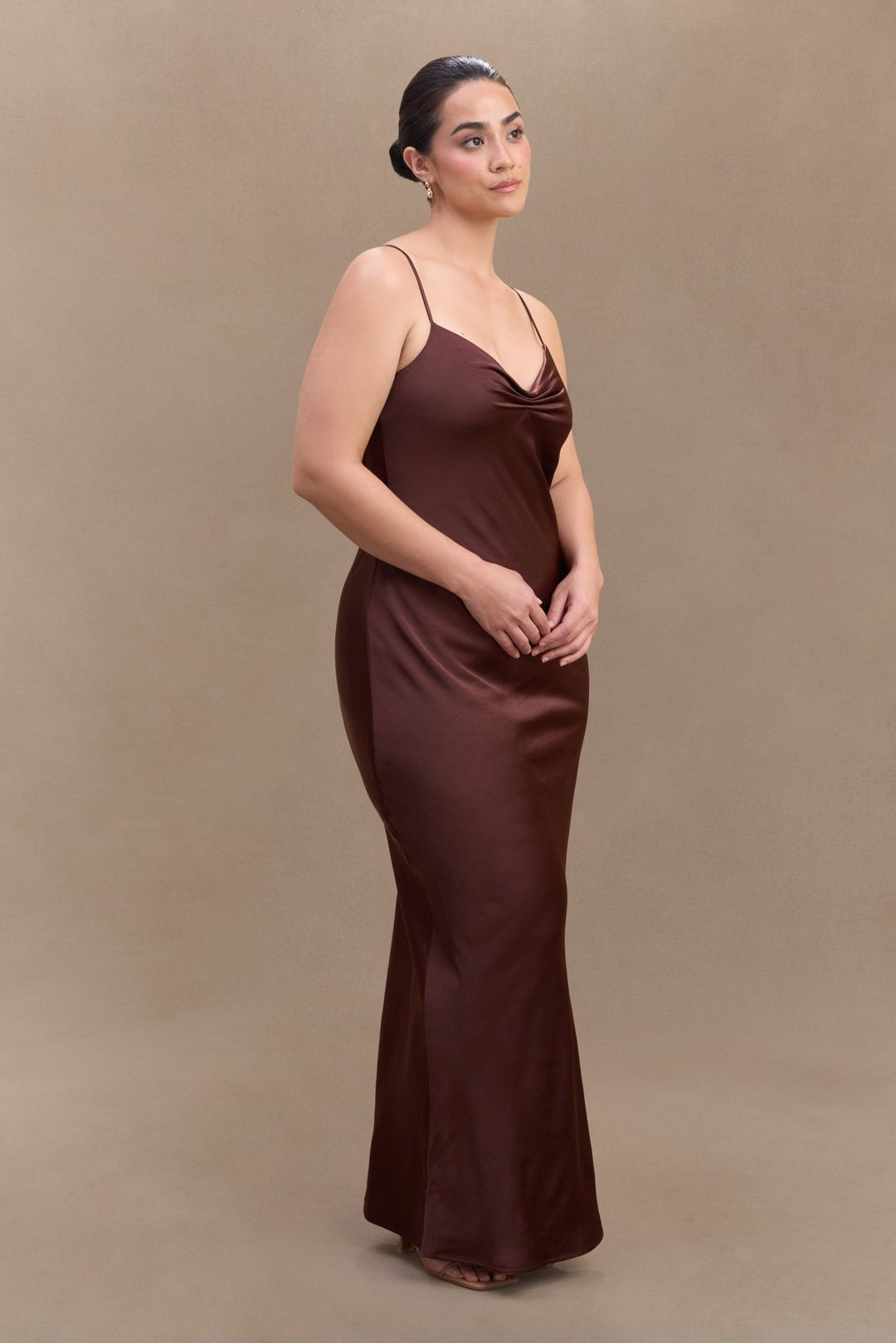 Lilly Sweetheart Satin Maxi Dress - 8