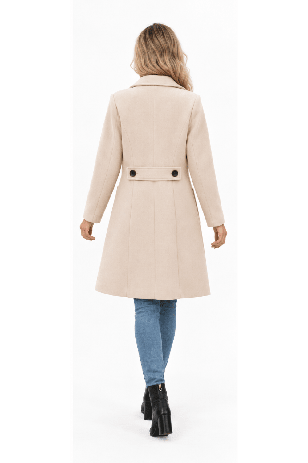 Lorenza Tailored Double-Breasted Wool-Blend Coat - 2