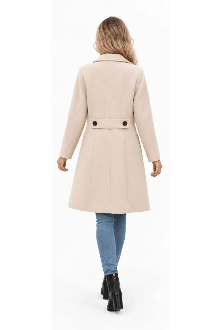 Lorenza Tailored Double-Breasted Wool-Blend Coat - 2