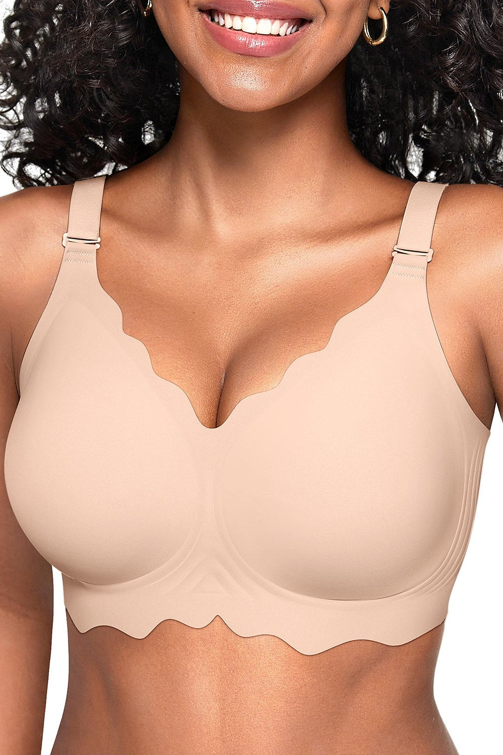 Lotte Scalloped Wire-Free Full-Coverage Bra