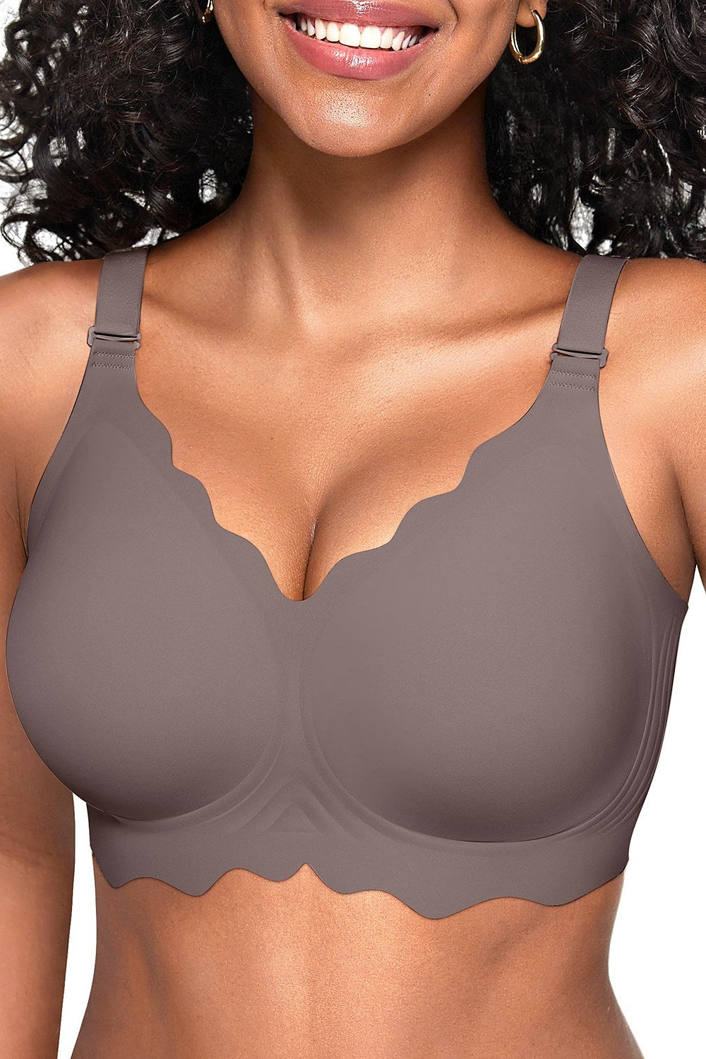 Lotte Scalloped Wire-Free Full-Coverage Bra