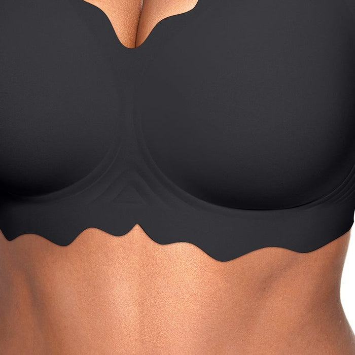 Lotte Scalloped Wire-Free Full-Coverage Bra – detail: Wavy scalloped hem