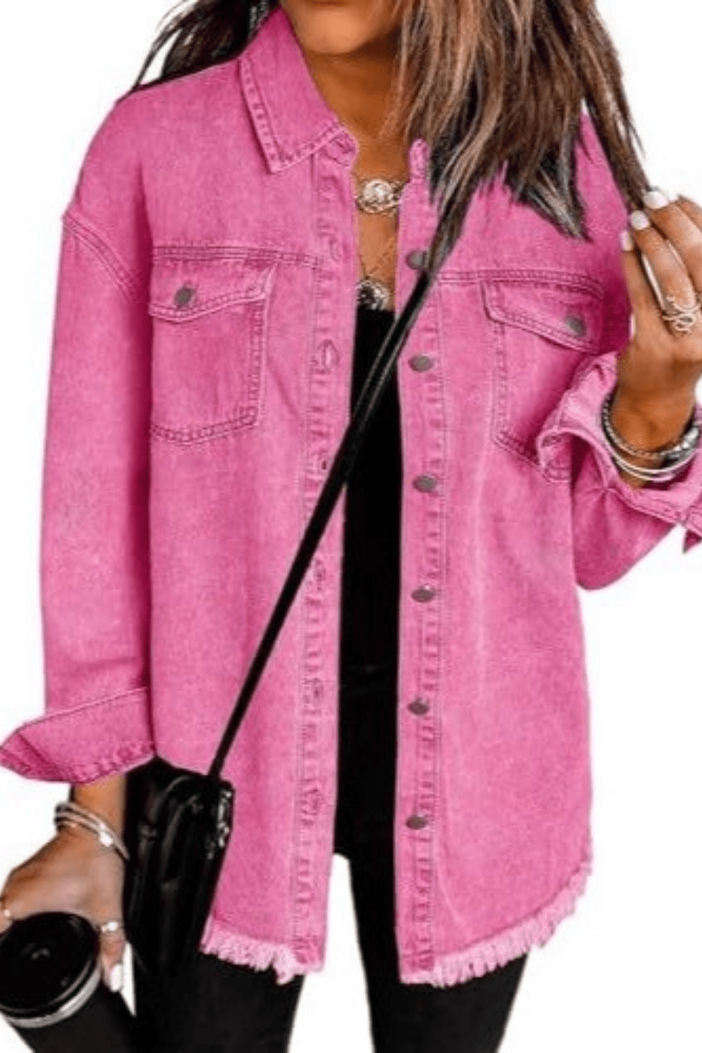 Mara Raw-Hem Denim Jacket - 7