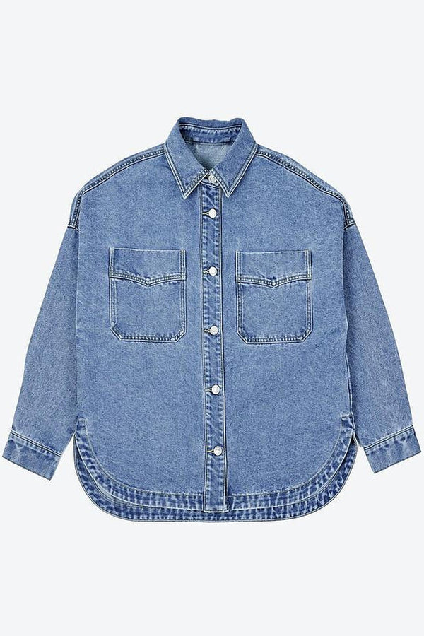 Margot Drop-Shoulder Denim Jacket - 3