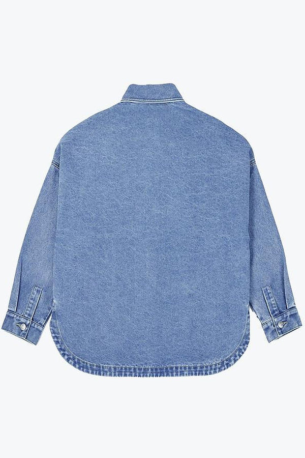Margot Drop-Shoulder Denim Jacket - 4