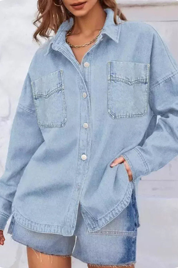 Margot Drop-Shoulder Denim Jacket - 9