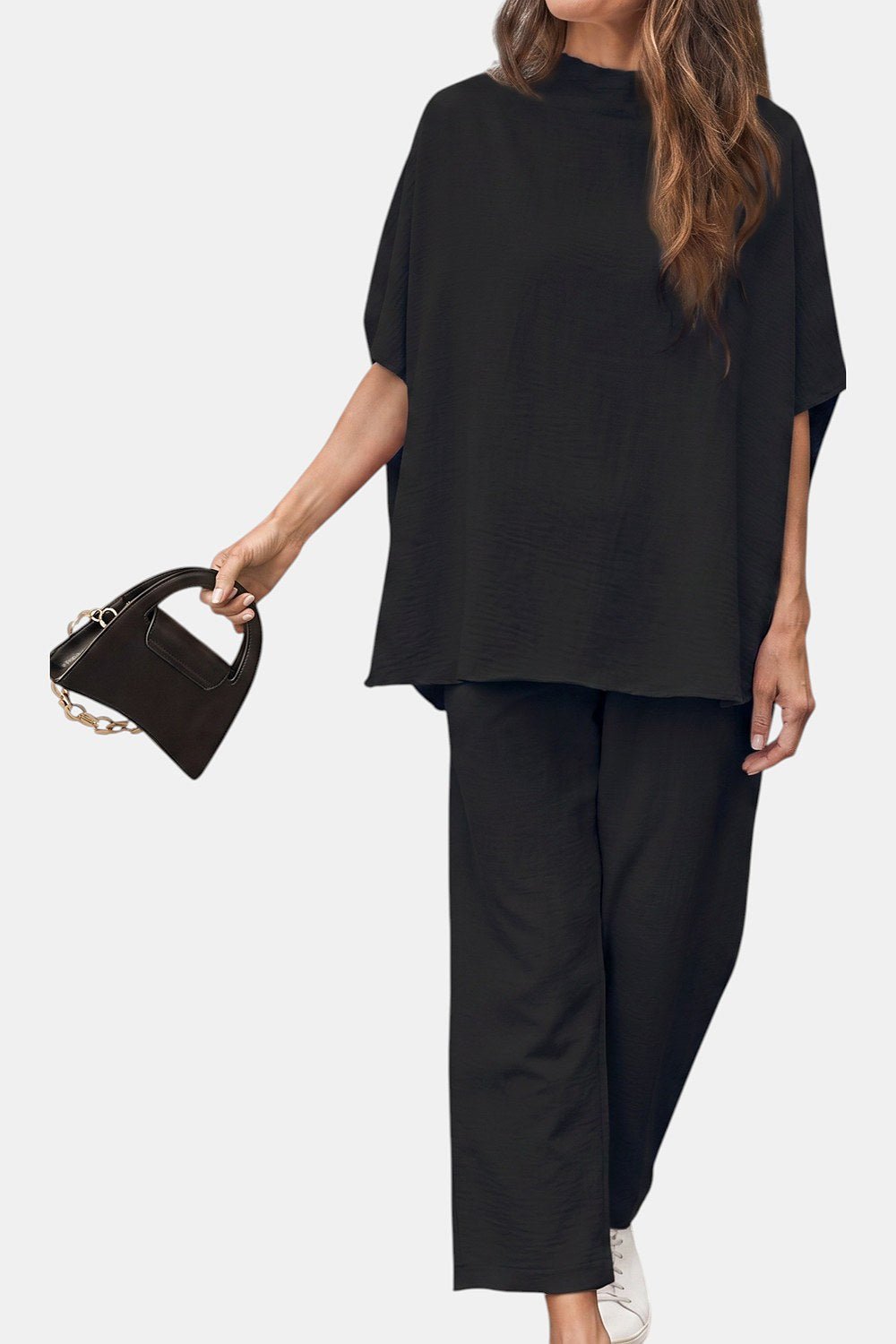 Marisela Mock-Neck Wide-Leg Lounge Set - 3