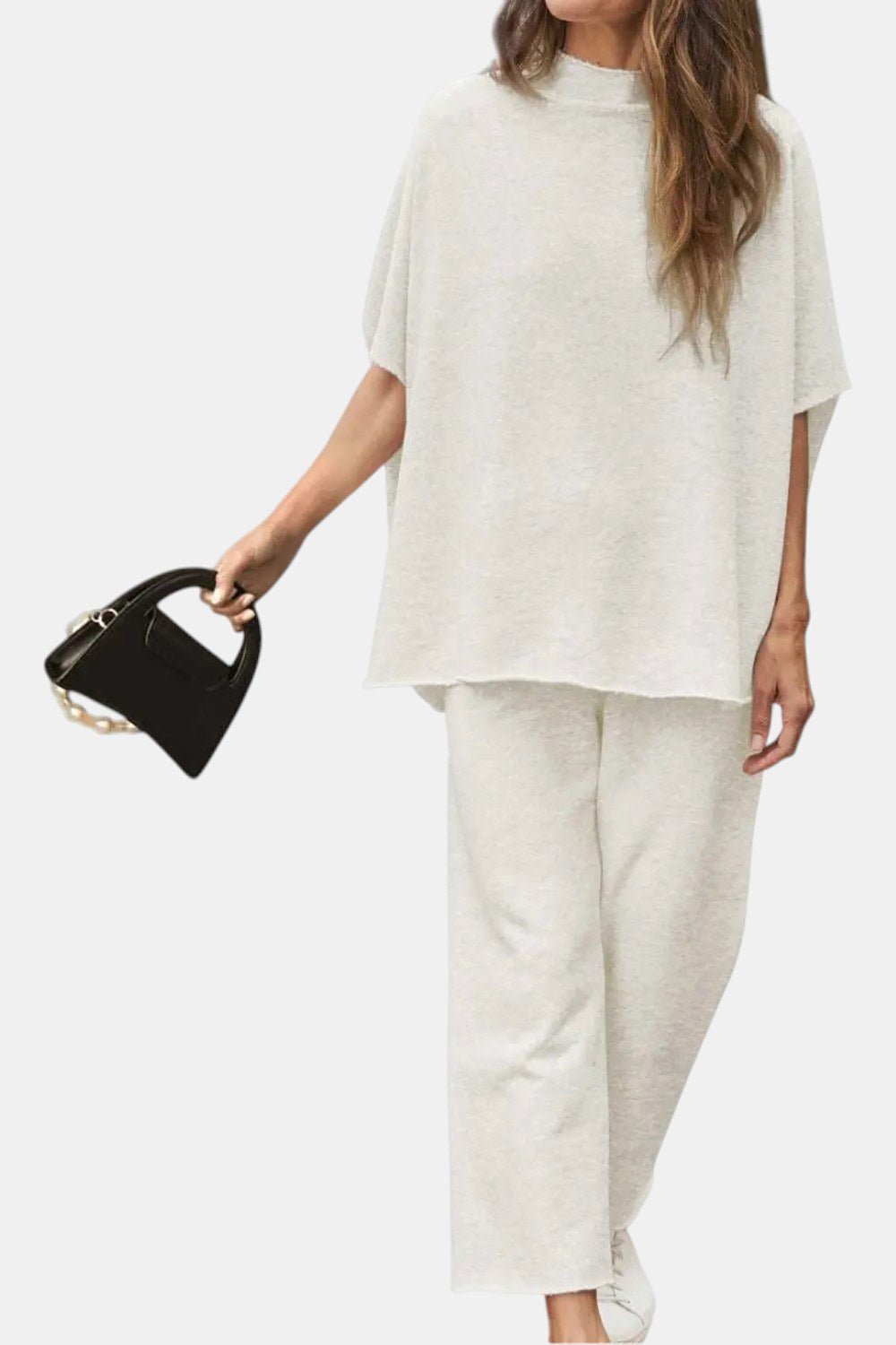 Marisela Mock-Neck Wide-Leg Lounge Set - 4