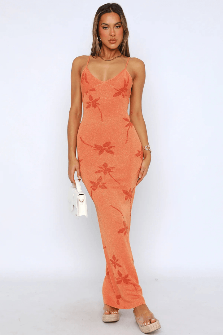 Marisol Low-Back Knit Maxi Dress - 1