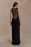Marlon Crepe And Mesh Maxi Dress - 4