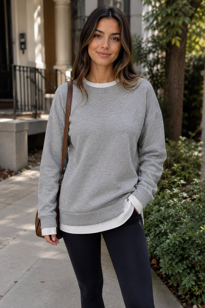 Mila Layered Warm Sweatshirt — Your Easy Cold-Day Outfit - 2