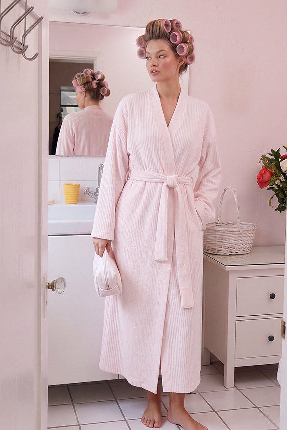 Noelle Cozy Plush Robe with Pockets - 14