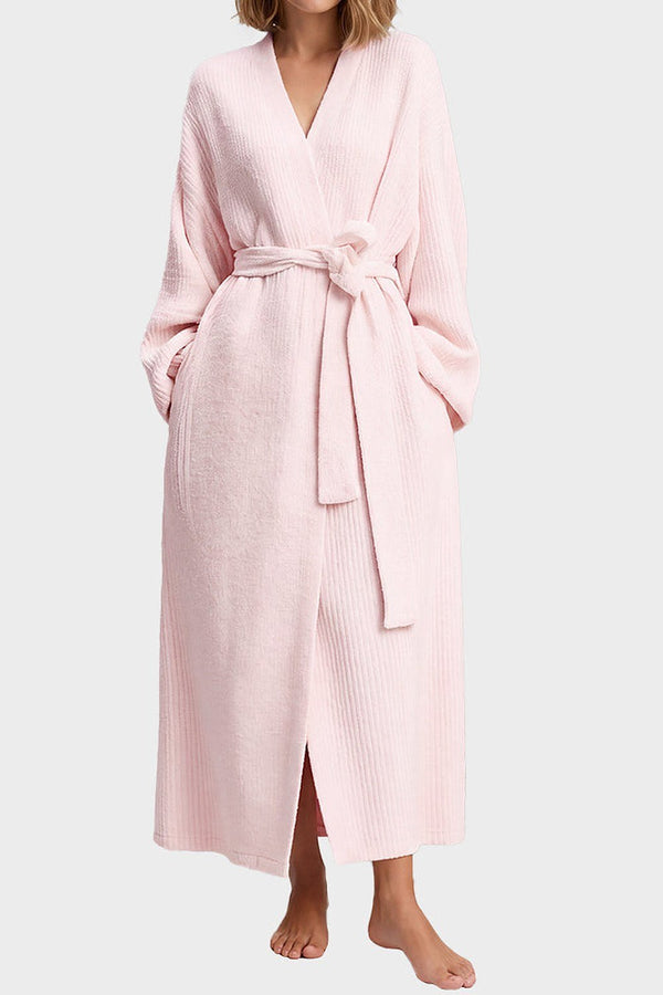 Noelle Cozy Plush Robe with Pockets - 15