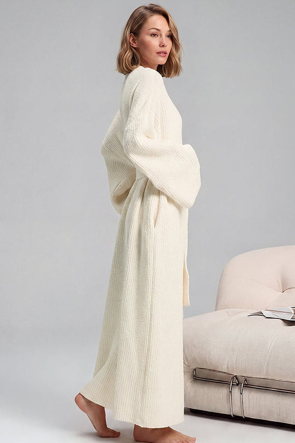 Noelle Cozy Plush Robe with Pockets - 3