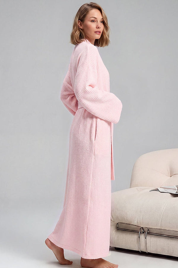 Noelle Cozy Plush Robe with Pockets - 13