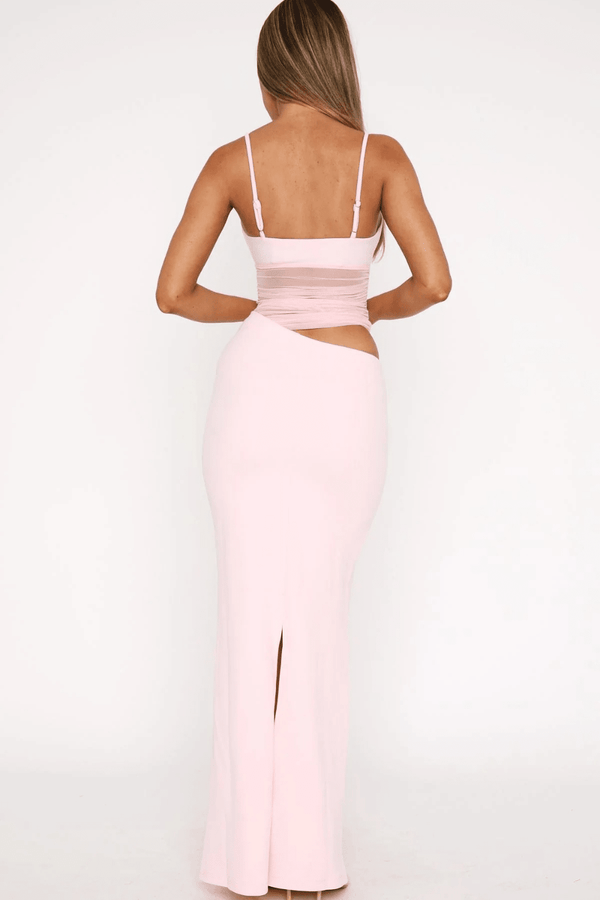 Noemi Mesh Cut-Out Maxi Dress - 6