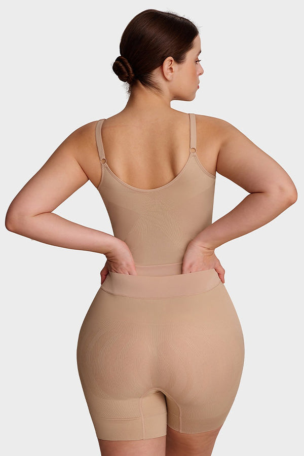 Nova Seamless Sculpting Bodysuit in Nude – back