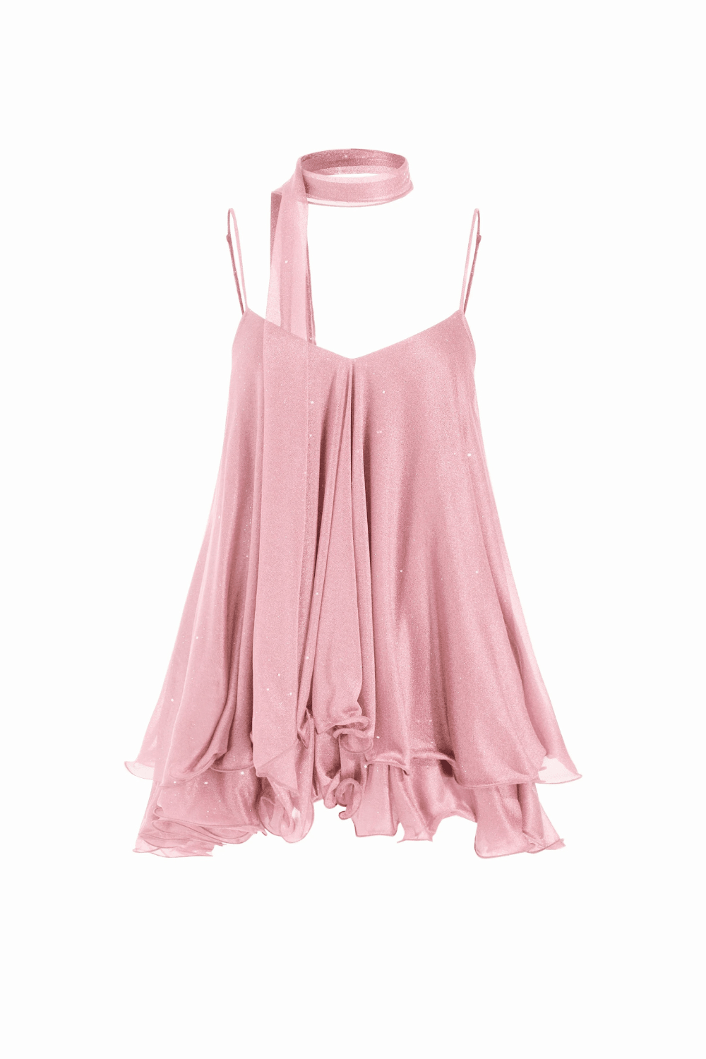 Odette Shimmer Babydoll Mini Kleid - 5