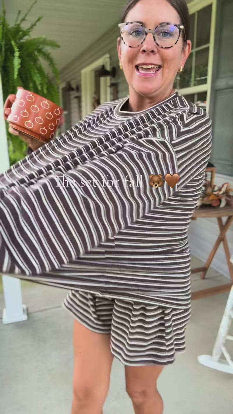 Camille Striped Long-Sleeve Top & Shorts Set - video ______stripedset__2pieceset__s_1789356512045_HD.mp4