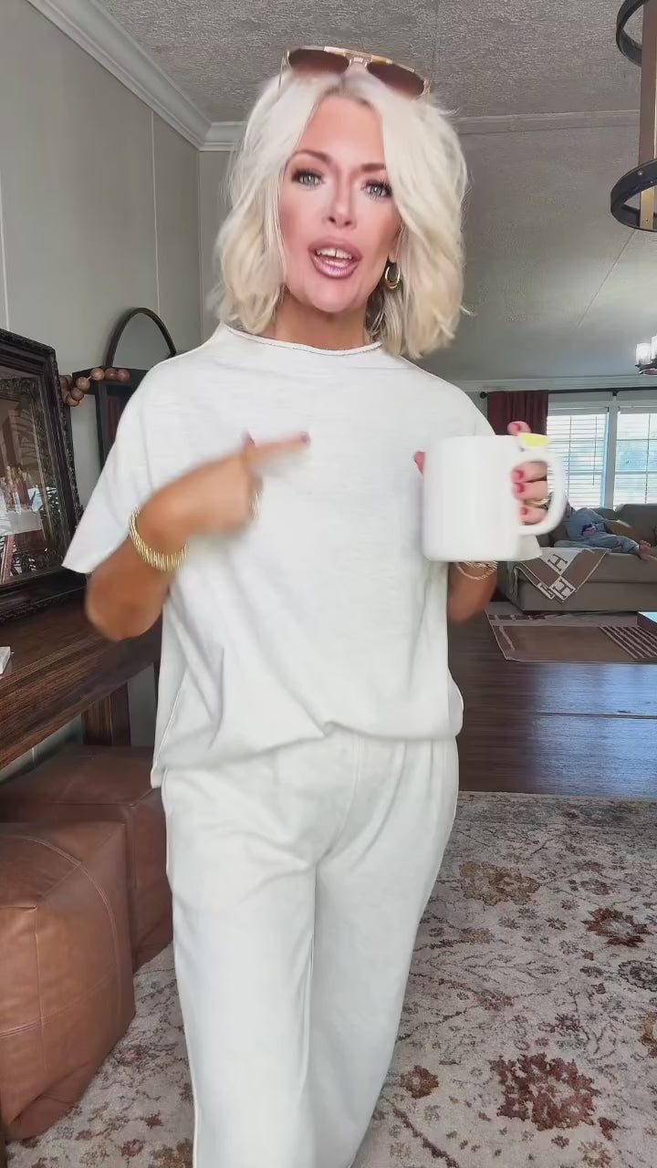 Marisela Mock-Neck Wide-Leg Lounge Set - video 1