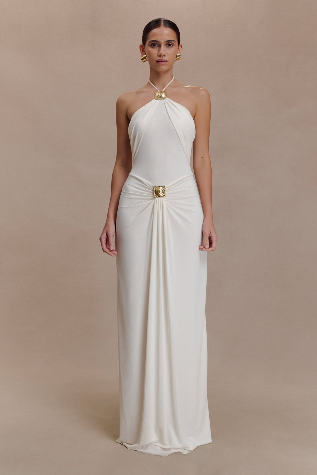 Quincy Halter Maxi Dress With Hardware - 1