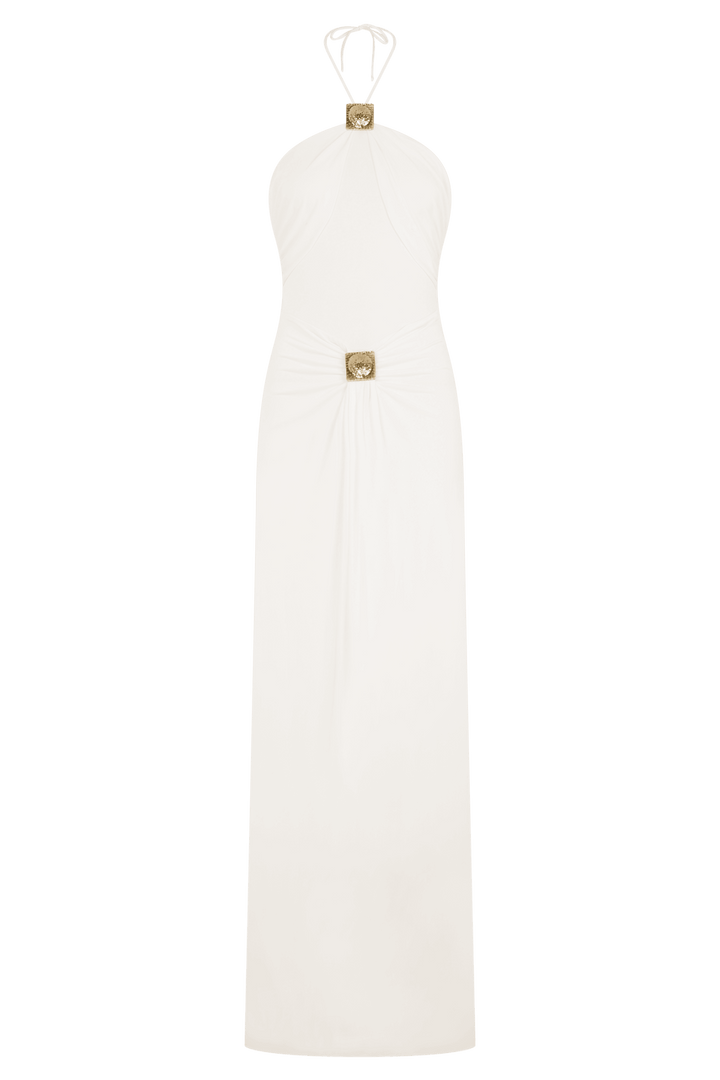 Quincy Halter Maxi Dress With Hardware - 4