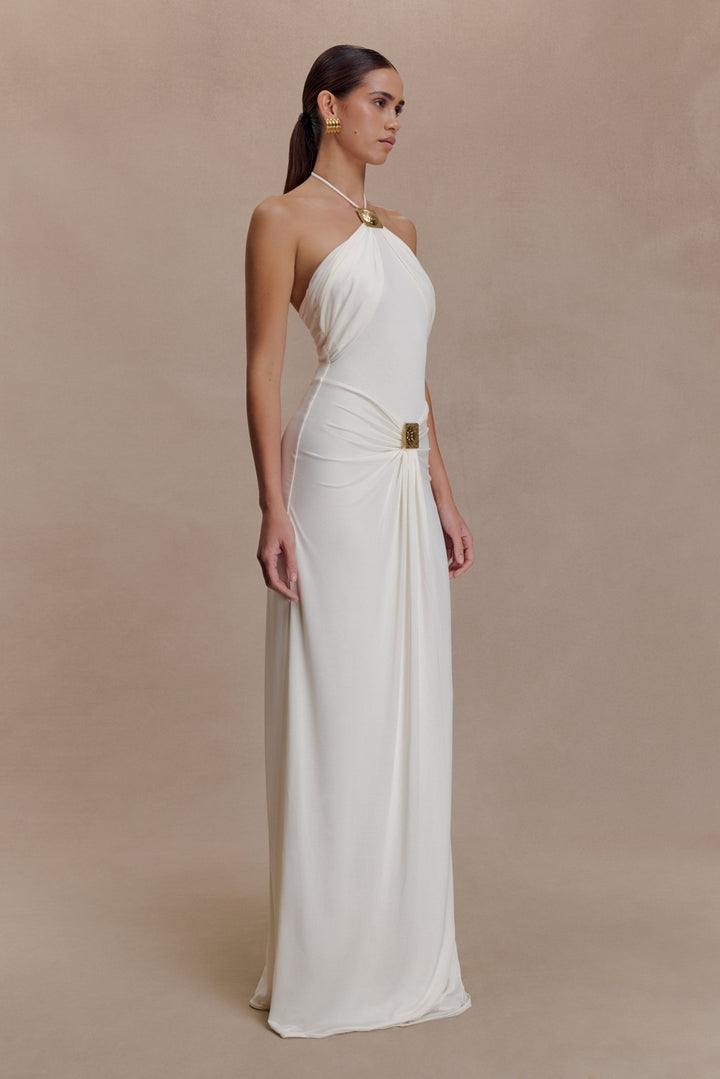 Quincy Halter Maxi Dress With Hardware - 2