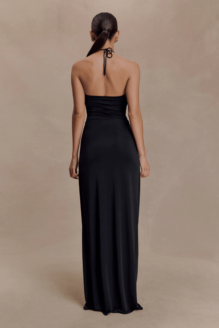 Quincy Halter Maxi Dress With Hardware - 9