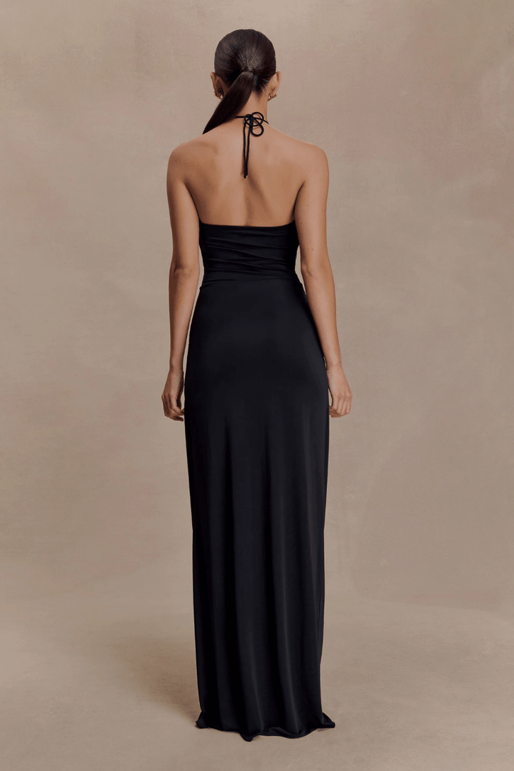 Quincy Halter Maxi Dress With Hardware - 9