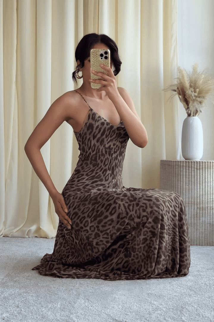 Savana Leopard Maxi-Kleid - 3