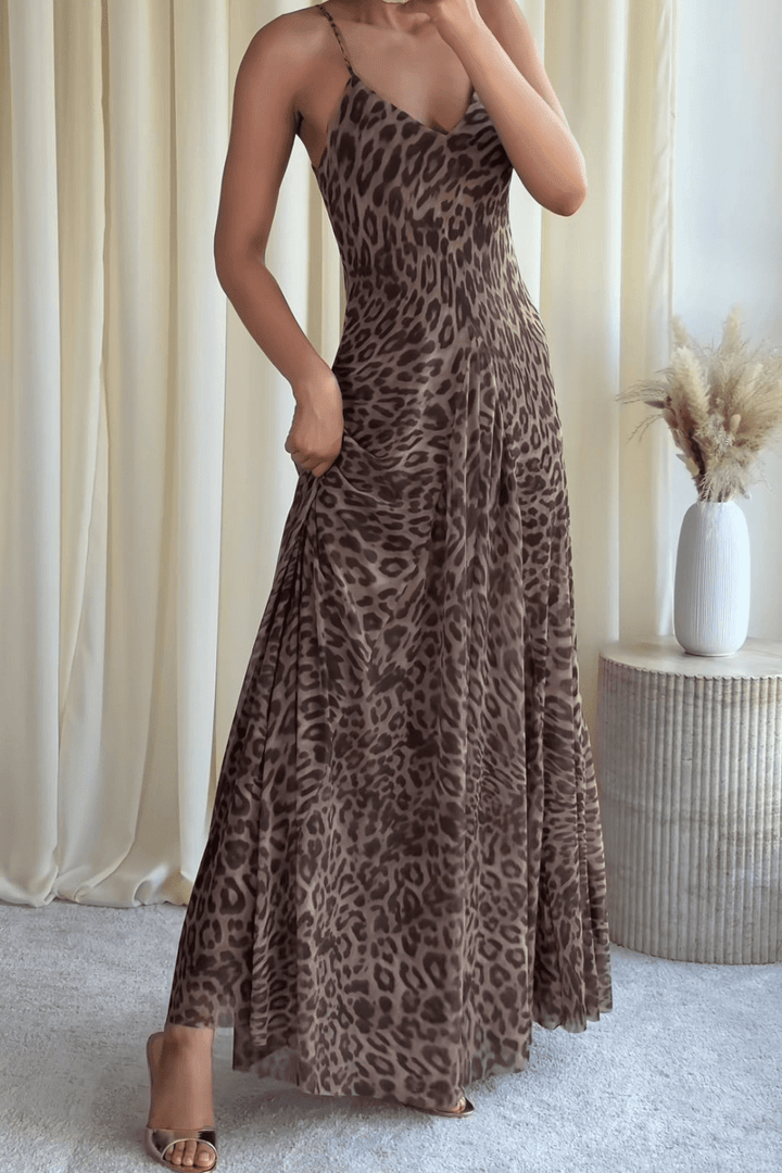 Savana Leopard Maxi-Kleid - 4