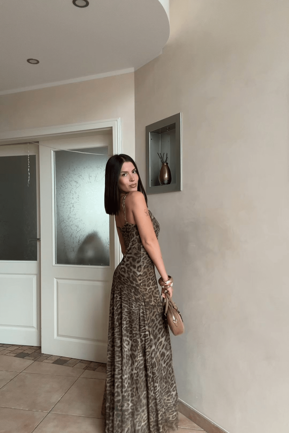Savana Leopard Maxi-Kleid - 6
