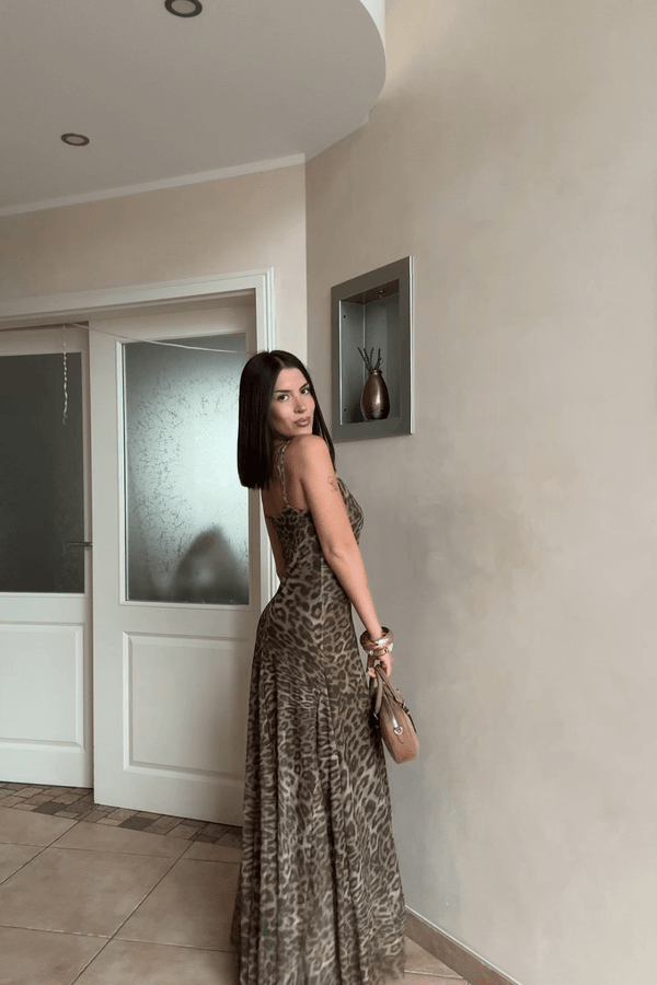 Savana Leopard Maxi Dress - 6