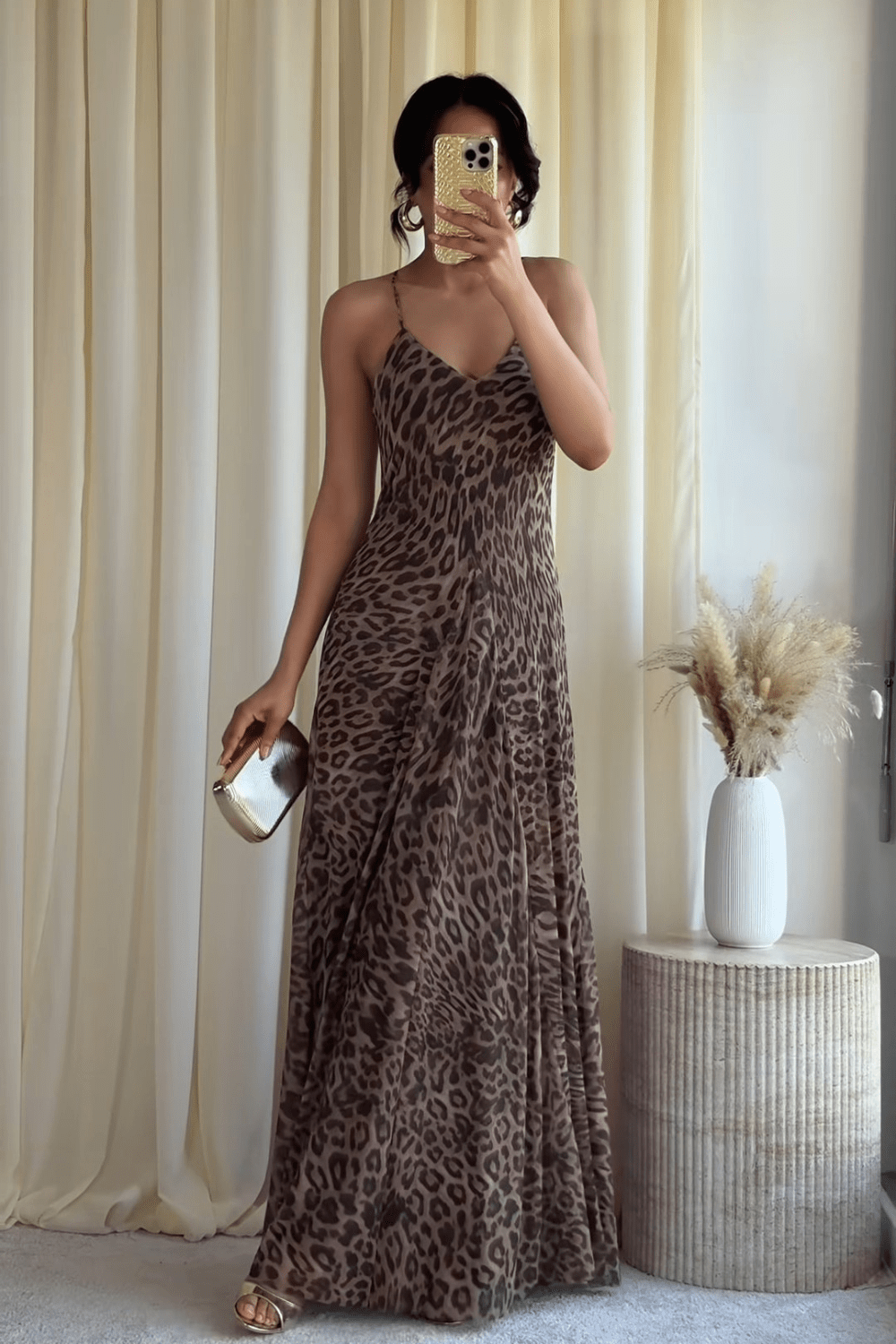 Savana Leopard Maxi Kleid - 1