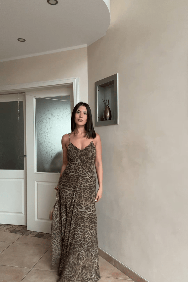 Savana Leopard Maxi-Kleid - 5