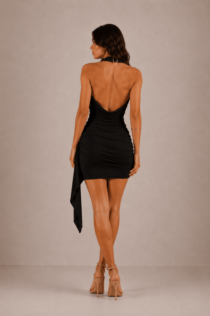Serafina Draped Mini Dress - 12
