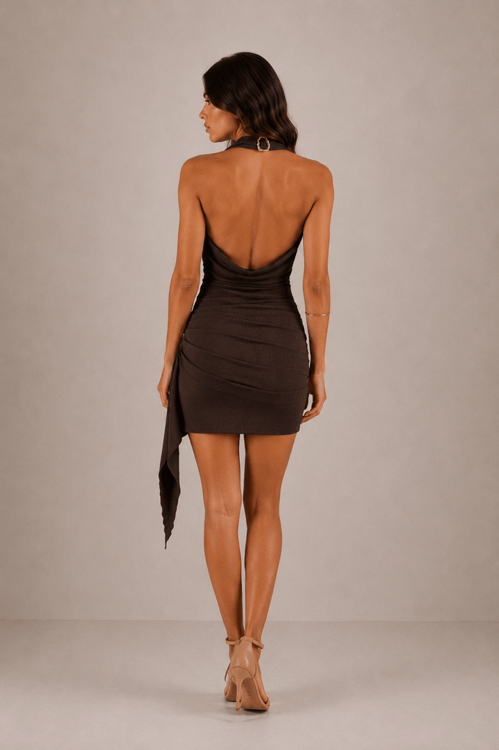 Serafina Draped Mini Dress - 2