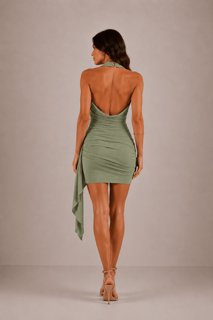 Serafina Draped Mini Dress - 14