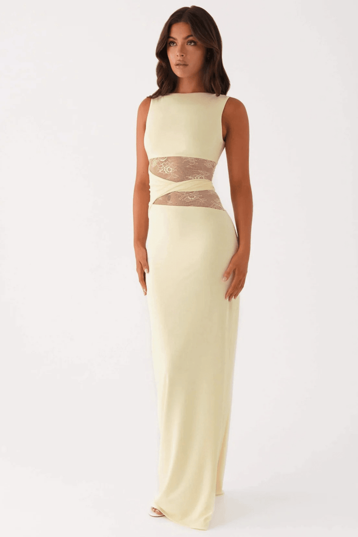 Serafina Lace-Waist Maxi Dress - 18