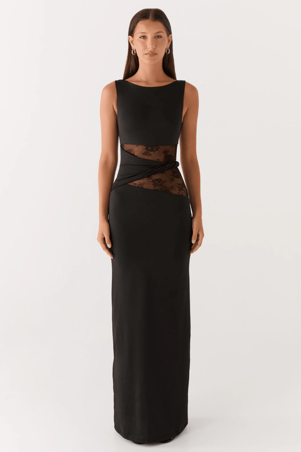 Serafina Lace-Waist Maxi Dress - 1
