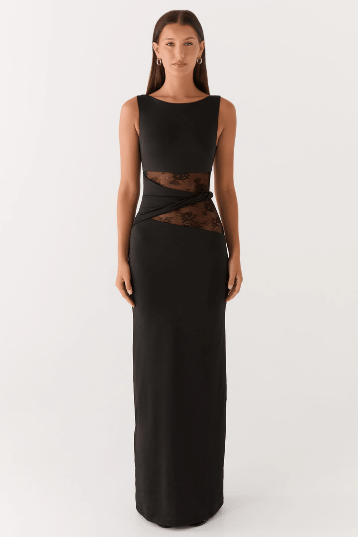 Serafina Lace-Waist Maxi Dress - 1
