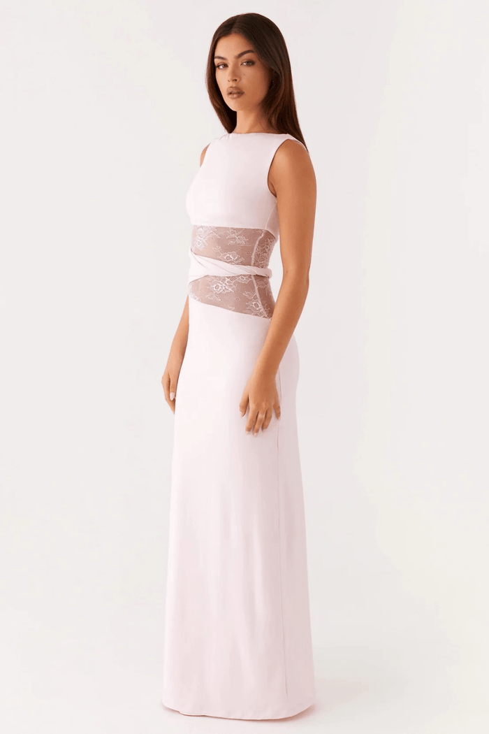 Serafina Lace-Waist Maxi Dress - 8