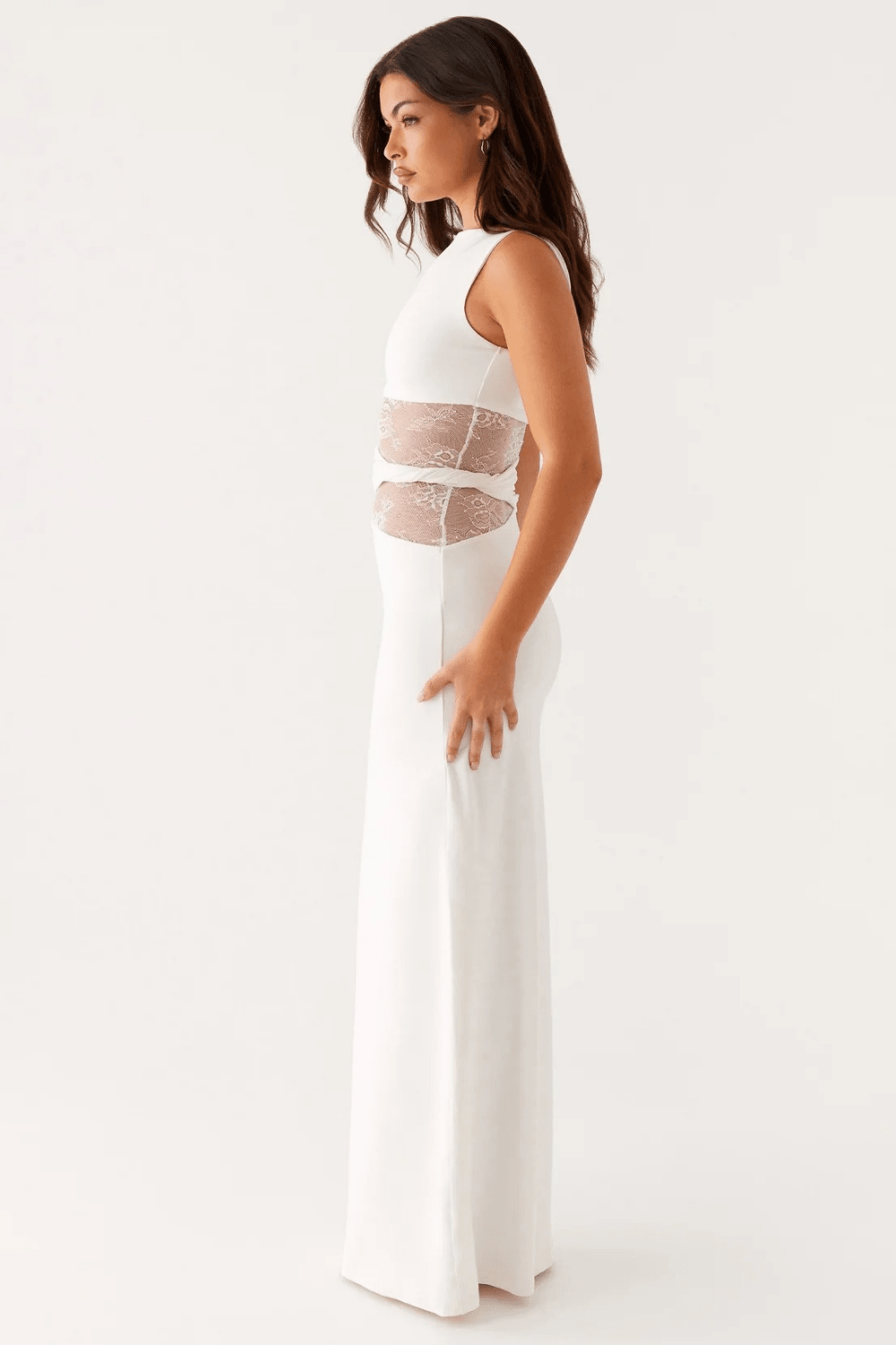 Serafina Lace-Waist Maxi Dress - 30