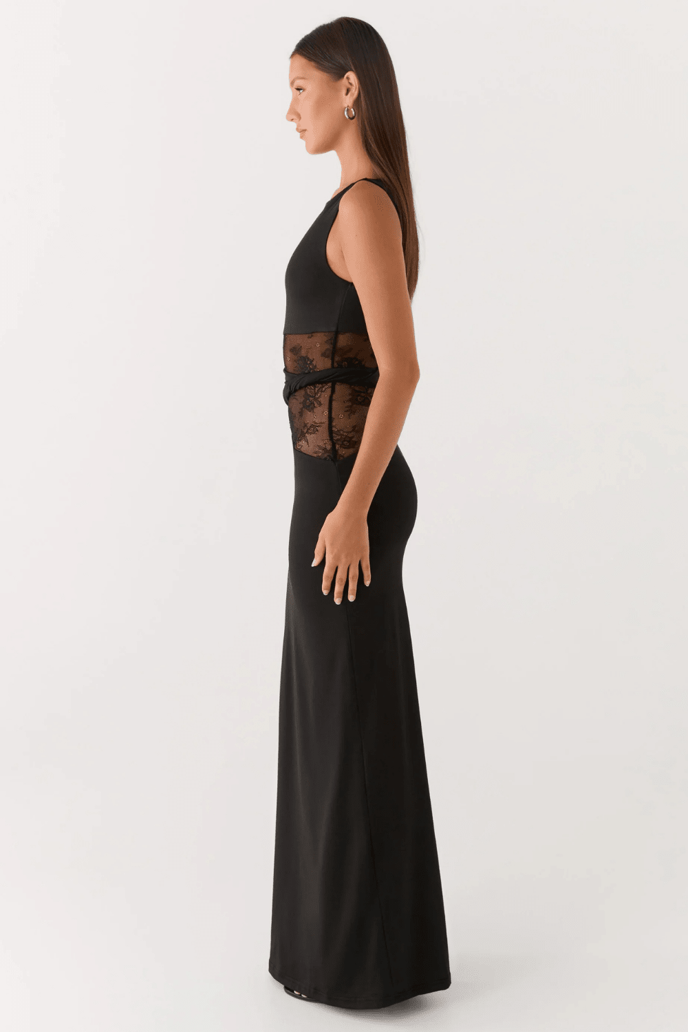 Serafina Lace-Waist Maxi Dress - 4