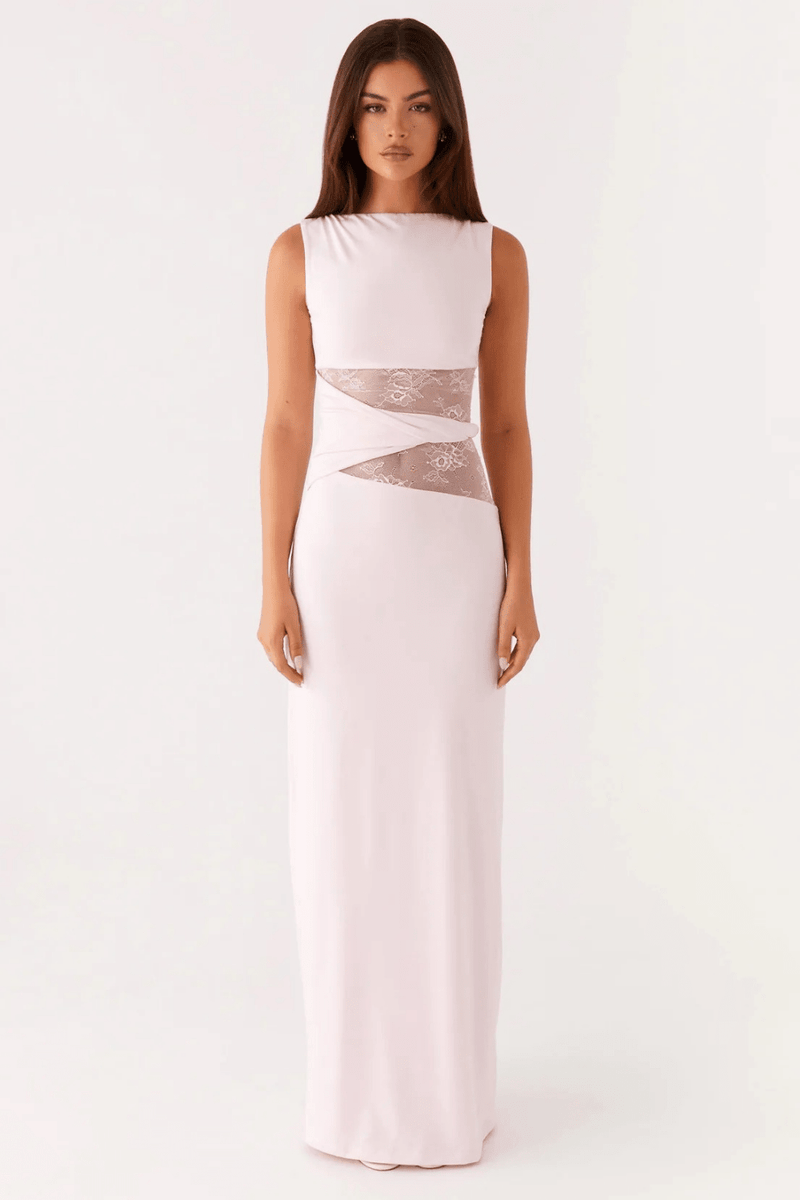 Serafina Lace-Waist Maxi Dress