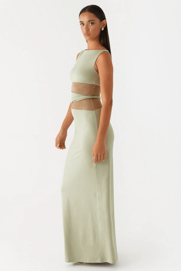 Serafina Lace-Waist Maxi Dress - 13